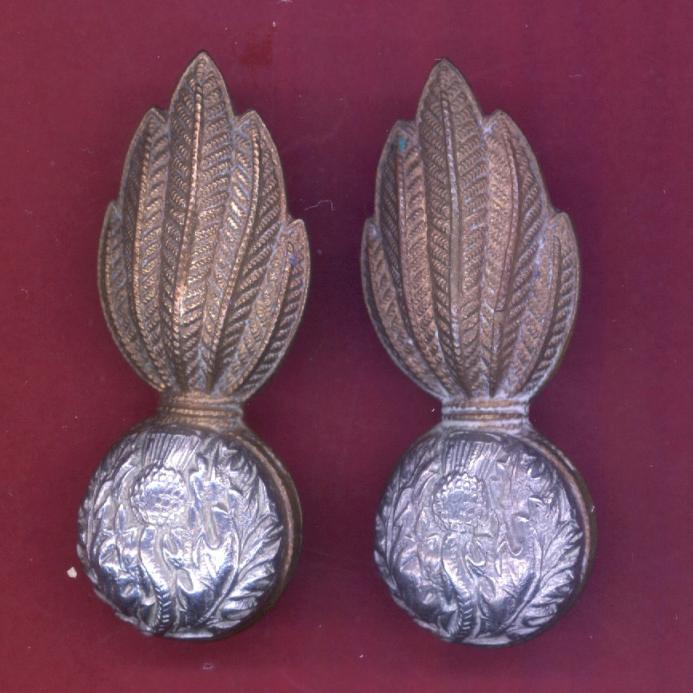 Scottish Royal Scots Fusiliers OR's collar badges