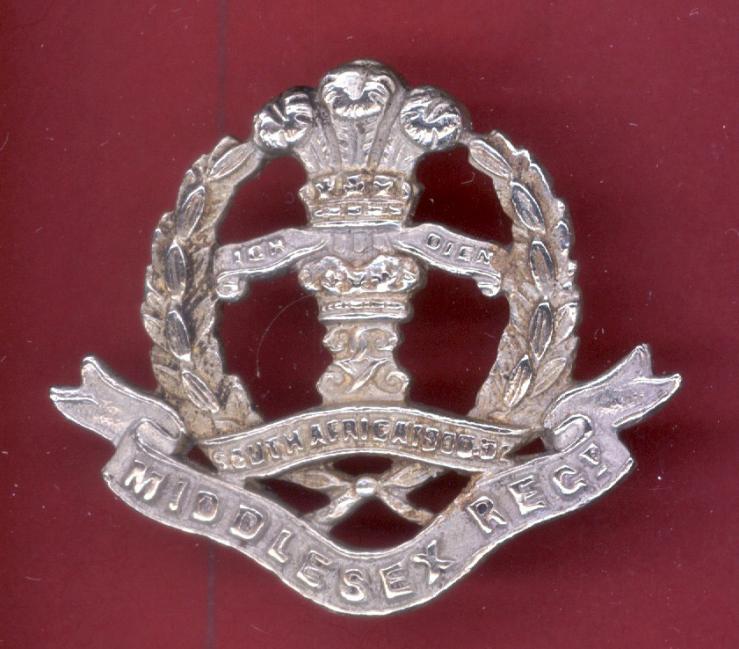 7th, 8th & 9th Bns. Middlesex Regiment post 1908 Officer's cap badge