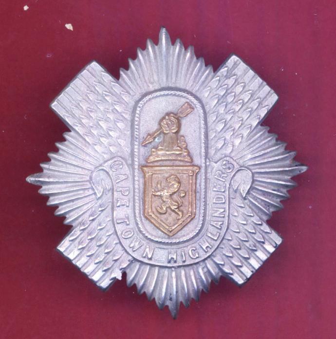 South African Cape Town Highlanders glengarry badge