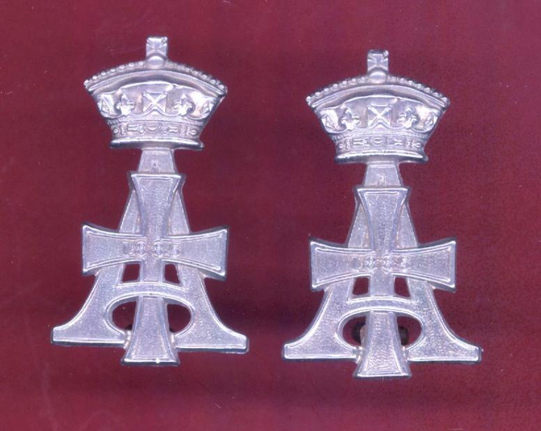 19th Hussars Victorian OR's collar badges