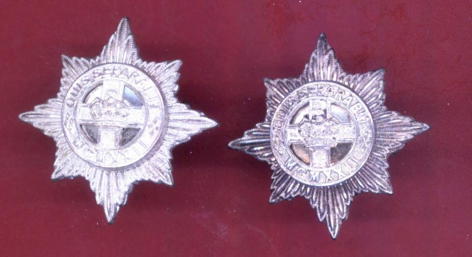 4th/7th Royal Dragoon Guards Officer's dress collar badges