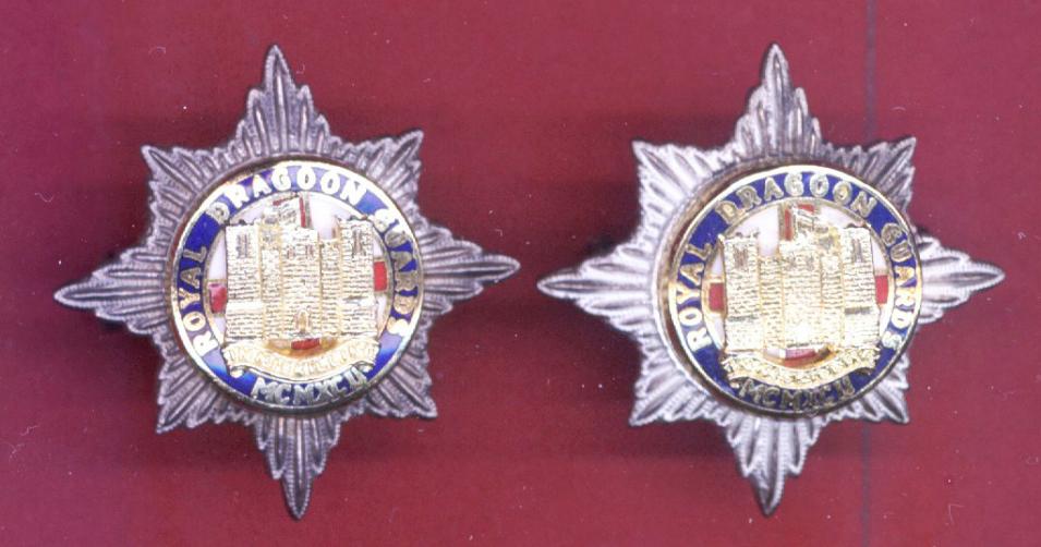 Royal Dragoon Guards Officer's dress collar badges