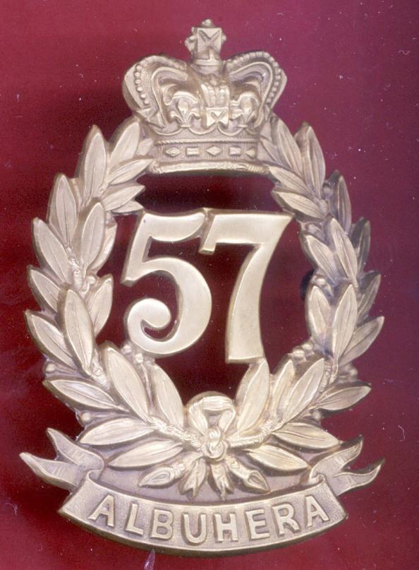 57th (West Middlesex) Regiment of Foot Victorian OR's glengarry badge.