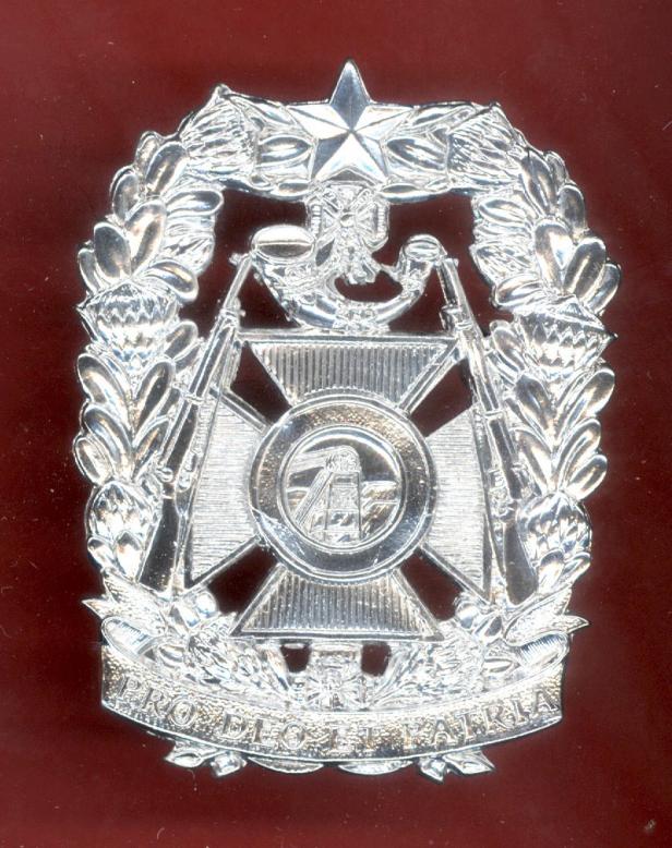 South African Witwatersrand Rifles OR's Kilmarnock Bonnet  badge