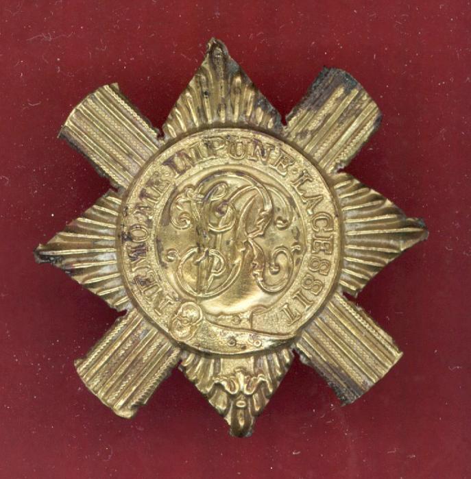 Scottish East Lothian Yeomanry Cavalry helmet plate badge