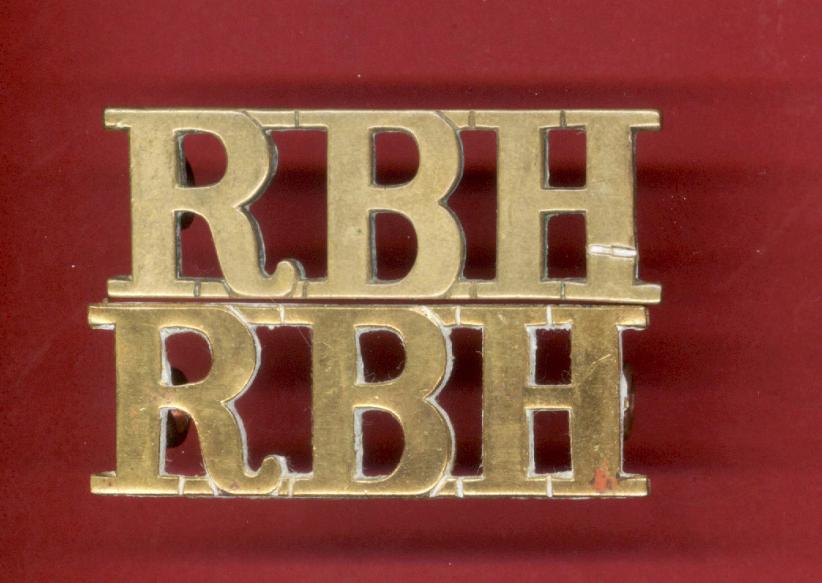 RBH Royal Buckinghamshire Hussars shoulder titles