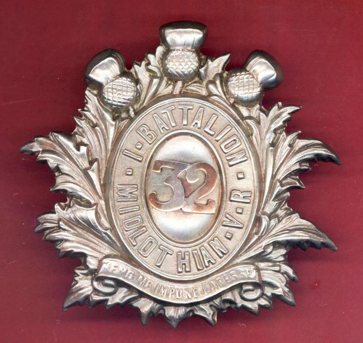 Scottish 1st Admin Batt. Midlothian Volunteer Rifles Officer's Victorian glengarry badge