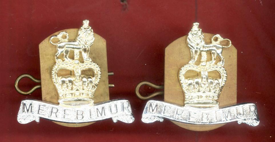 15th/19th King's Hussars OR's staybright collar badges