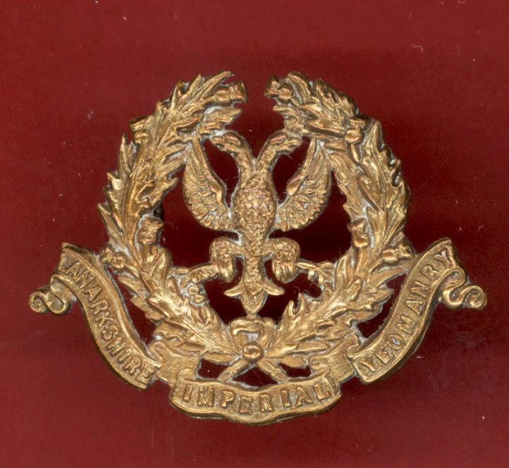 Scottish The Lanarkshire Imperial Yeomanry  OR's cap badge