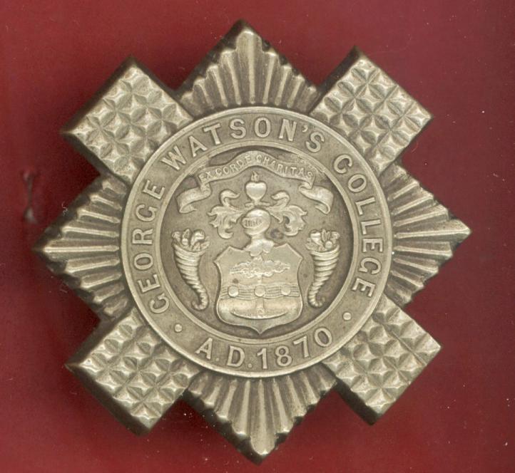 Scottish George Watson's College Edinburgh OTC glengarry badge