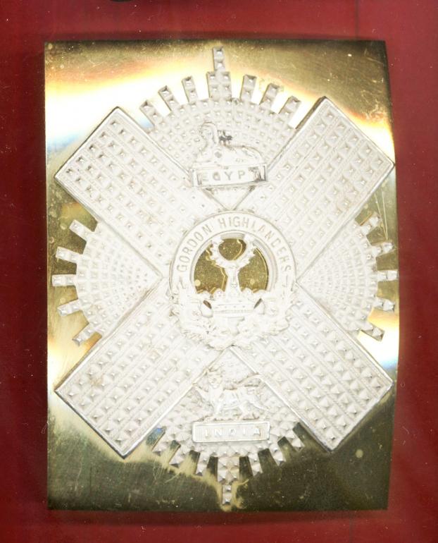 Scottish Gordon Highlanders Officer's shoulder belt plate