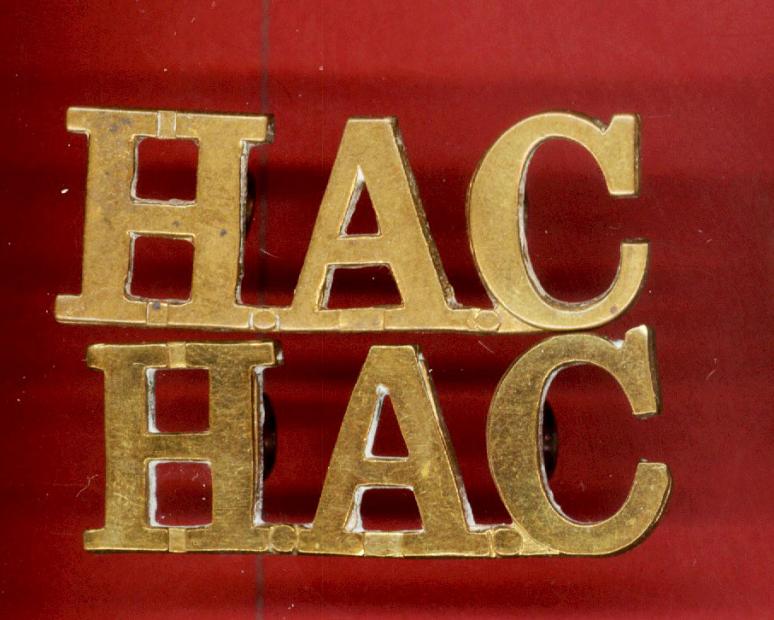 H.A.C. Honourable Artillery Company shoulder titles