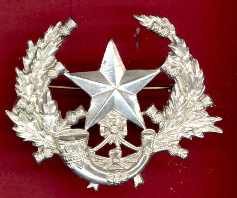 Scottish  Cameronians Scottish Rifles OR's glengarry badge