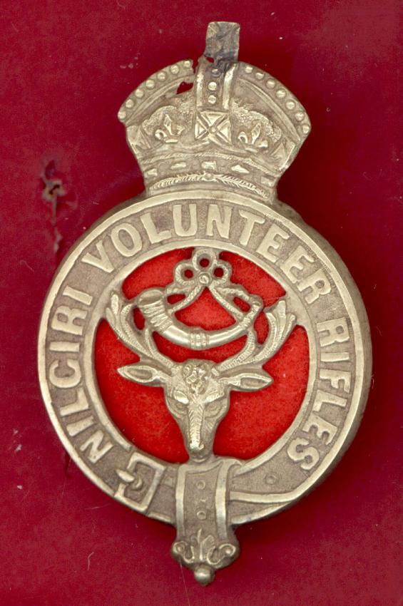 Indian Army Nilgiri Volunteer Rifles, WW1 AFI pagri badge