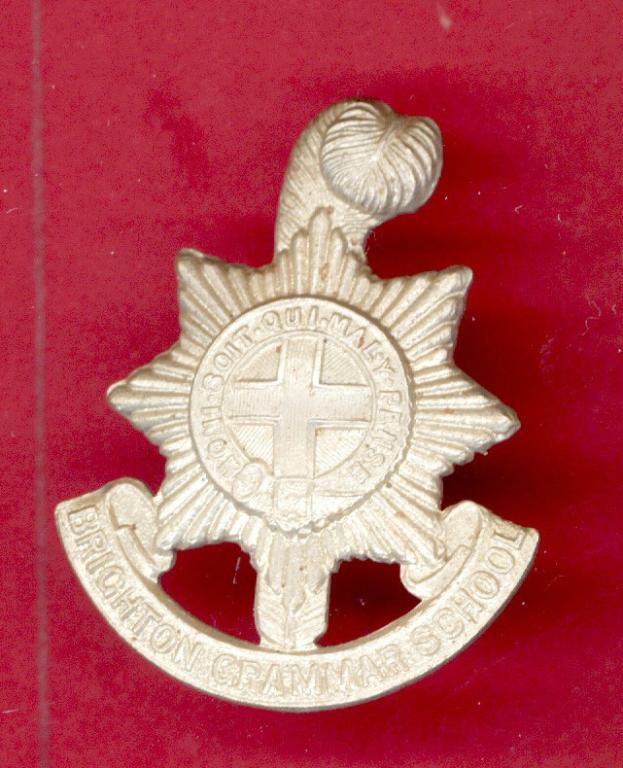 Brighton Grammar School Sussex C.C.F. cap badge