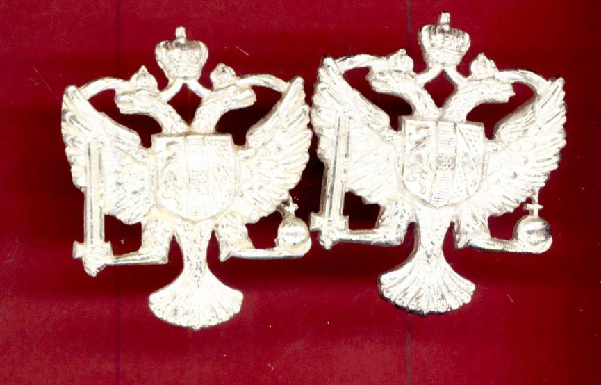 Queen's Dragoon Guards Officer's collar badges