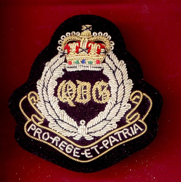 Queen's Dragoon Guards NCO's No1 dress rank arm badge