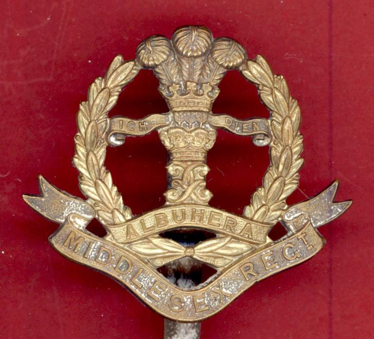 Middlesex Regiment Officer's pagri cap badge