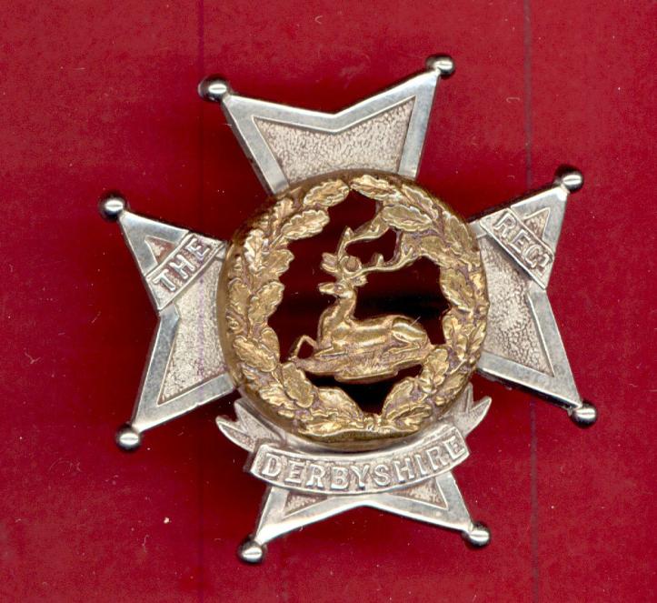 The Derbyshire Regiment Victorian OR's glengarry badge