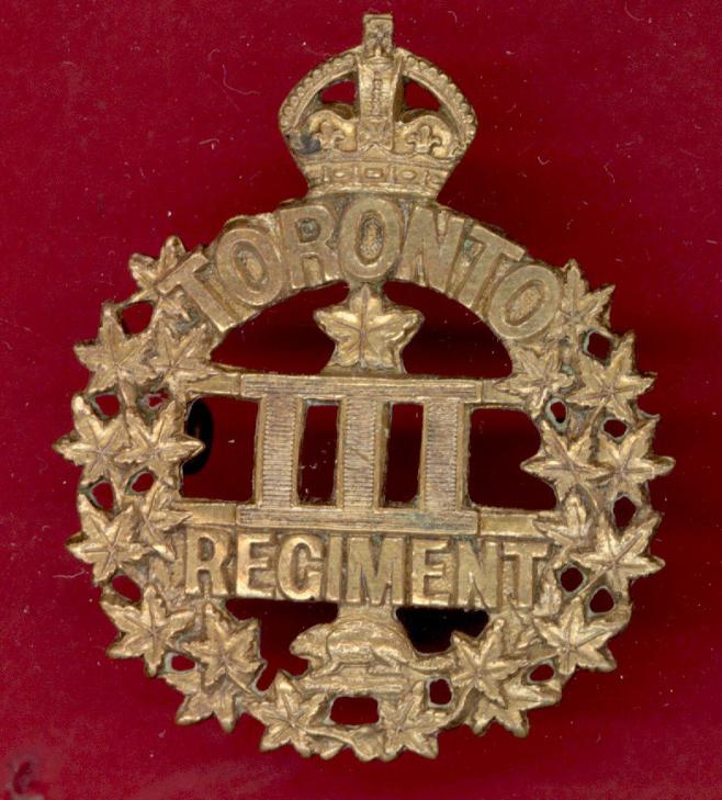 Canadian 3rd Toronto Battn. WW1 CEF cap badge