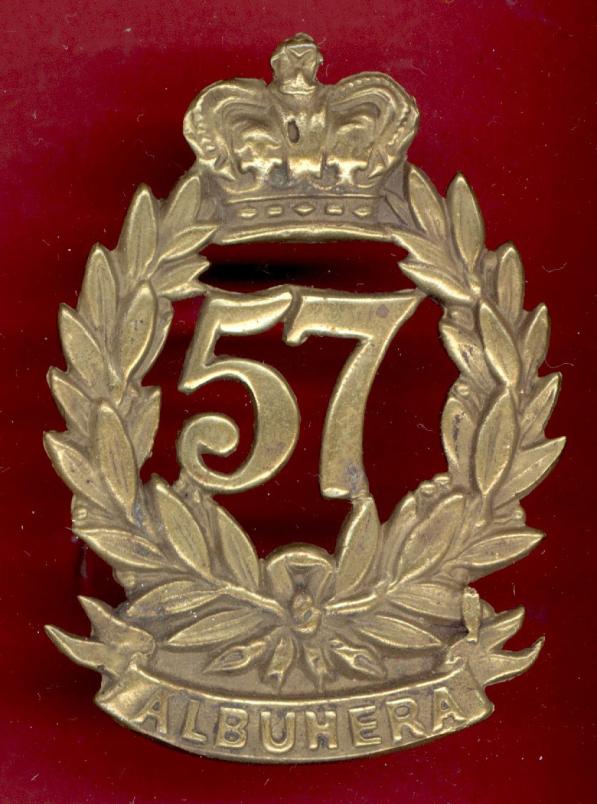 57th (West Middlesex) Regiment of Foot Victorian OR's glengarry badge