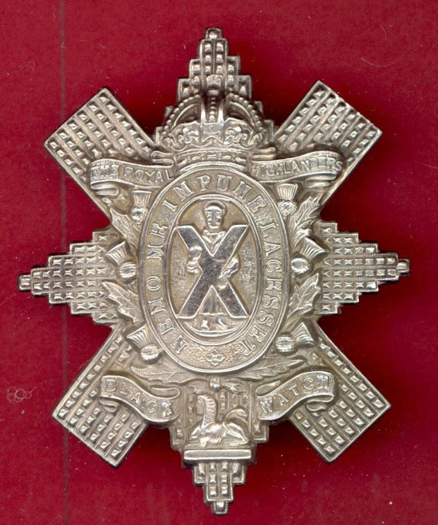 Scottish Black Watch Royal Hldrs WW1 OR's glengarry badge