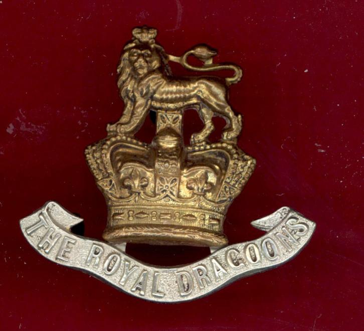 1st Royal Dragoons Victorian OR's cap badge