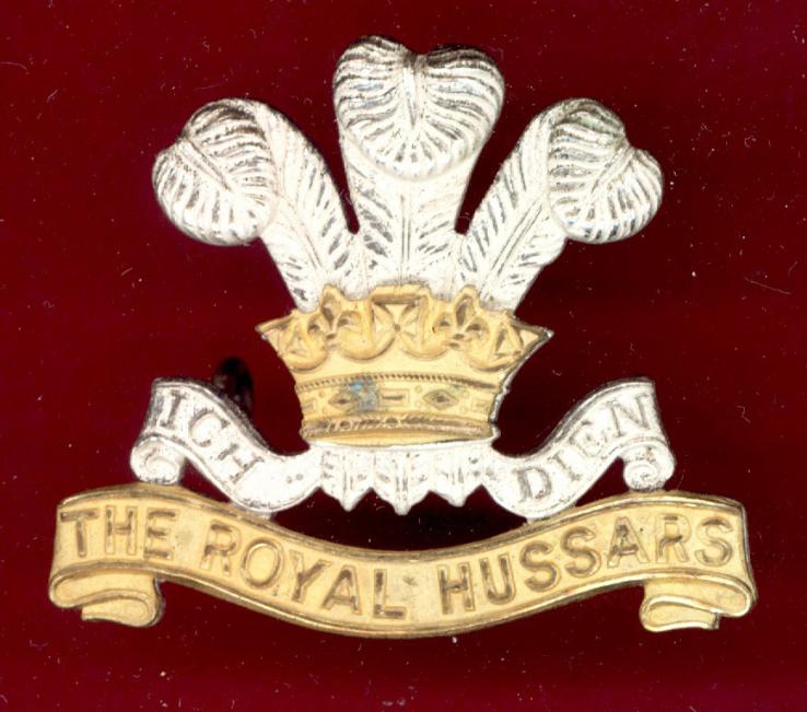 The Royal Hussars Officer's cap badge