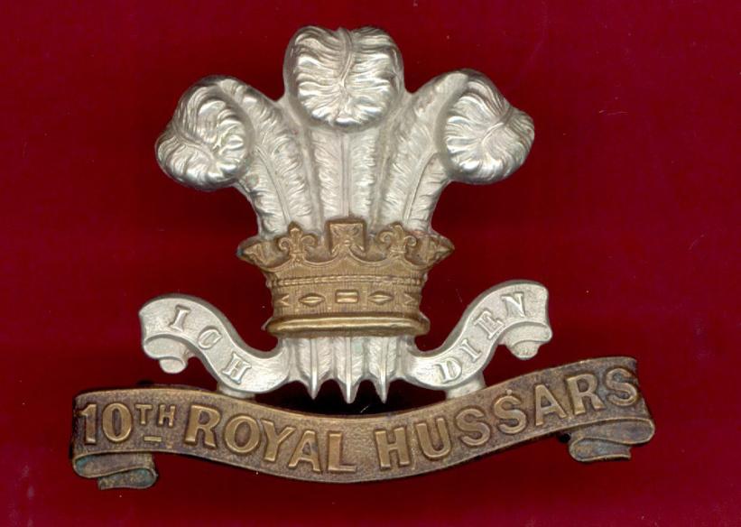 10th Royal Hussars Victorian OR's cap badge