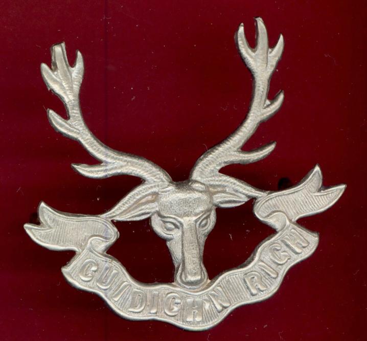 Scottish Seaforth Highlanders OR's feather bonnet badge