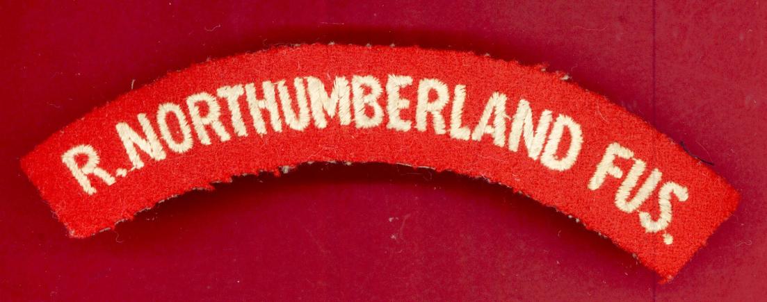 Royal Northumberland Fusiliers Regiment cloth shoulder title