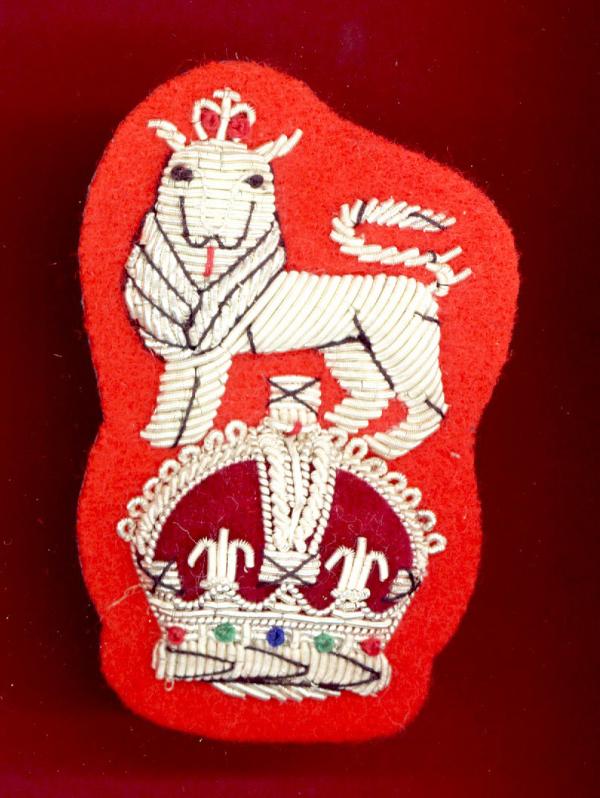 15th/19th King's Hussars NCO's embroidered arm badge