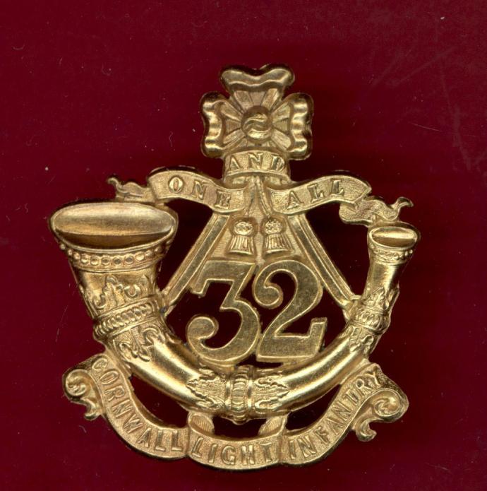 32nd (Cornwall) Regiment of Foot Victorian SNCO's glengarry badge