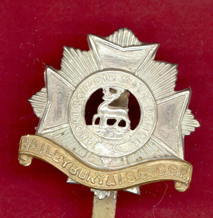 Haileybury & Imperial Service College CCF cap badge.