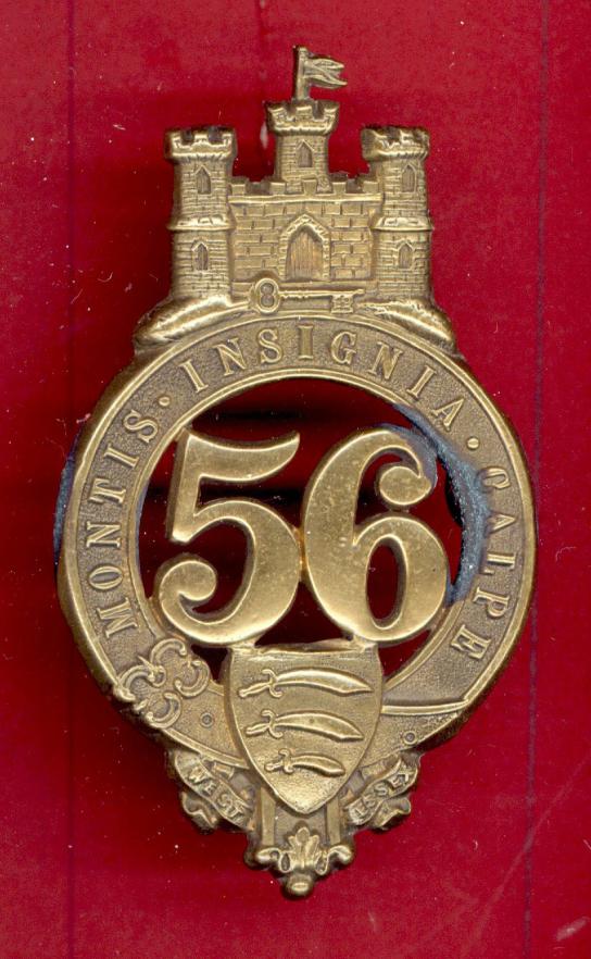 56th (West Essex) Regiment of Foot Victorian glengarry badge