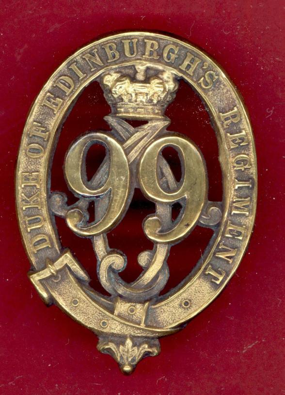 99th (Duke of Edinburgh's) Regiment of Foot Victorian OR’s Glengarry Badge