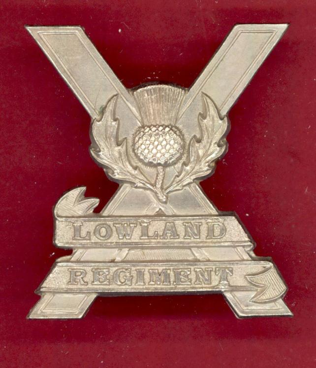 Scottish The Lowland Regiment WW2 glengarry badge