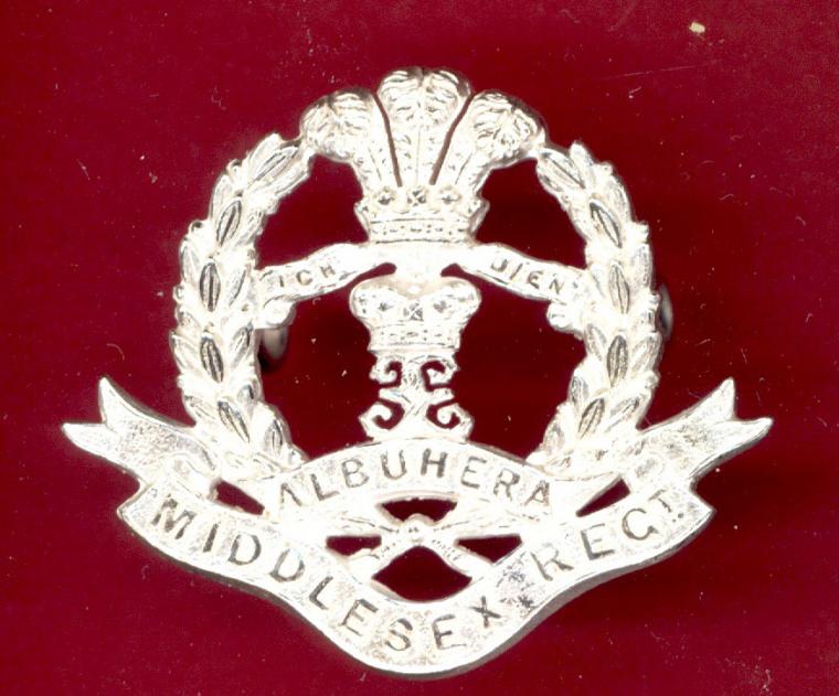 Middlesex Regiment Officer's cap badge