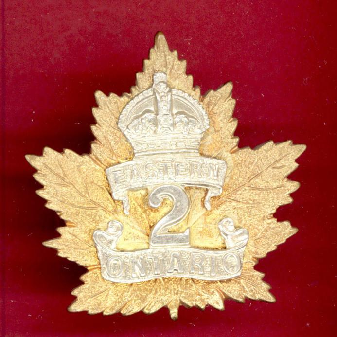 Canadian 2nd Eastern Ontario Bn. WW1 CEF cap badge