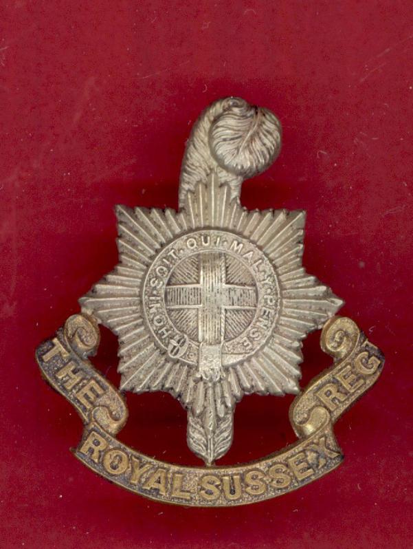 Royal Sussex Regiment Victorian OR's cap badge