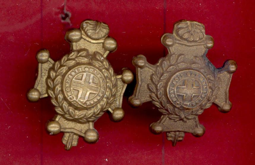 The Royal Sussex Regiment Victorian OR's collar badges