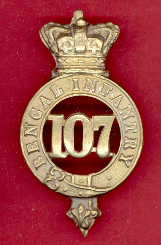 107th Foot (Bengal Infantry) Regiment of Foot Victorian glengarry badge