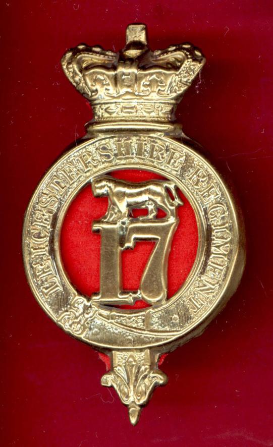 17th Leicestershire Regiment of Foot Victorian OR's glengarry badge