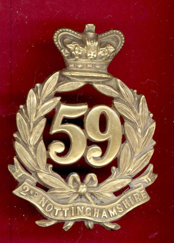 59th 2nd Nottinghamshire Regiment of Foot Victorian OR's glengarry badge