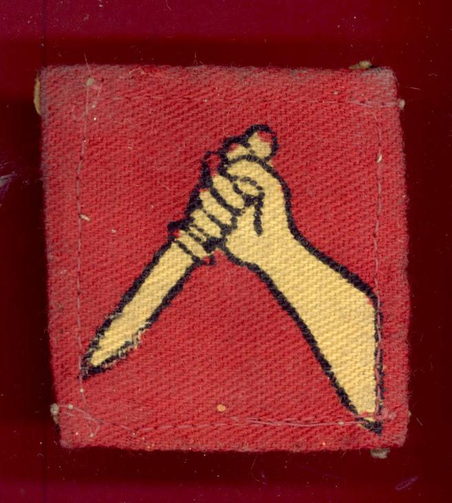 19th Indian Division WW2 cloth formation sign