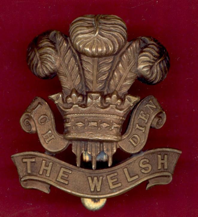 7th (Cyclists) Battn , The Welsh Regiment WW1 cap badge