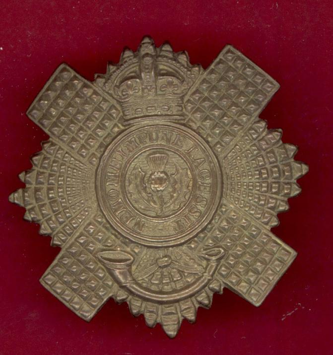 Scottish 4th/5th Royal Scots OR's glengarry badge