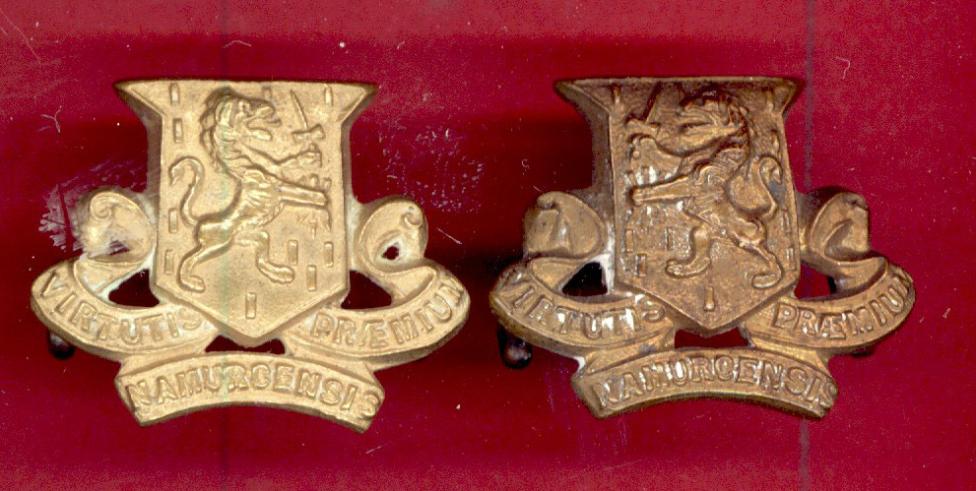 Royal Irish Regiment Victorian collar badges