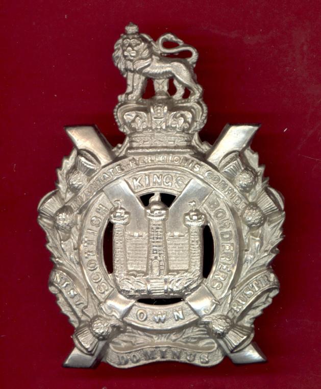 Scottish Kings Own Scottish Borderers Victorian OR's glengarry badge