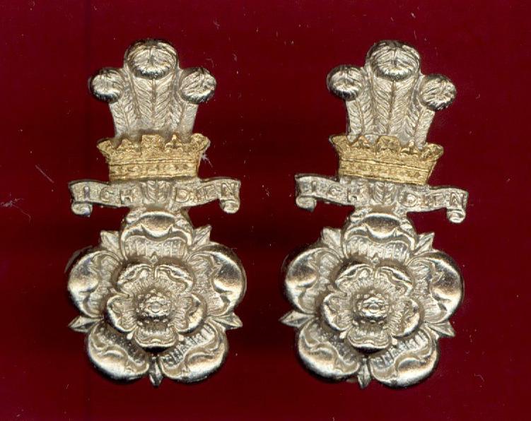 Yorkshire Hussars Yeomanry OR's collar badges